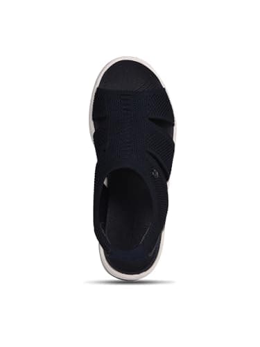 Bata Women's BG-3 SANDAL Navy Heels - 5 UK (6699829) 5