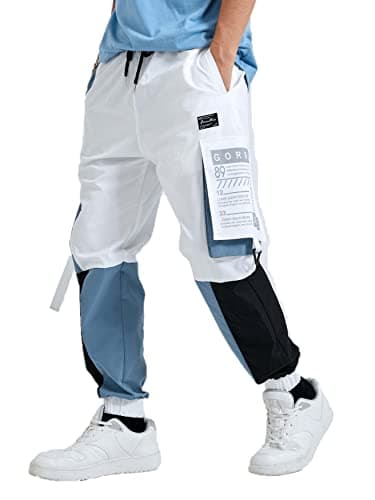 HVBK Men Track Pants (AZ-119-A-WHITE)