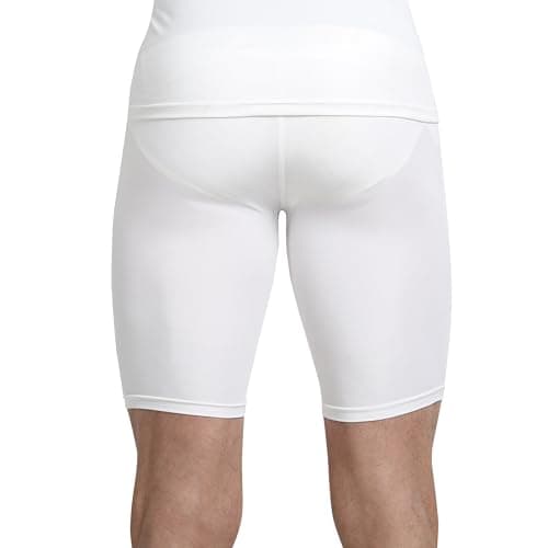 Shrey Apparels Compression Short Tights (XL, White) 3