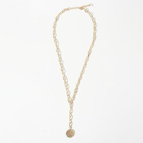 XPNSV Luxury Latest Light Weight Gold Plated Coin Charm Y Necklace,Jewellery Gift Set for Women & Girls | Anti Tarnish, Light Weight, Diwali Special Jewellery for Women, Girls and Her 4