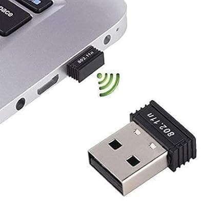 New Mini Wireless USB WiFi Adapter - 150-Mbps Device Adapter Dongle for PC/Computer Dekstop - Receiver 450-Mbps - 2.4Gz - 802.11B - WiFi Network Adapter - 950M Wireless N Mini USB Adapter - Pack of 1 2