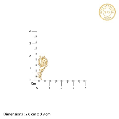 GIVA 925 Silver Golden Delicate Peacock Pendant with Link Chain | Gifts for Girlfriend, Gifts for Women and Girls |With Certificate of Authenticity and 925 Stamp | 6 Months Warranty* 4