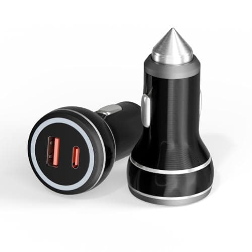 AILKIN 145W Fast Charging Car Charger,Dual Output 100W QC + 45W PD Type C Car Adapter,Quick Car Charging Compatible with All Cars for iPhone & Android Smartphone,Smartwatch,Earbud,Power Bank & More