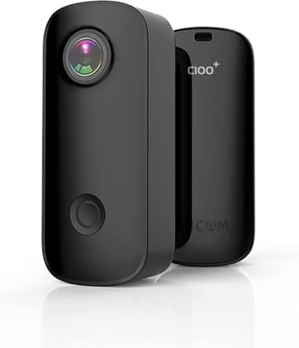 SJCAM C100+ 2K 30FPS | Magnetic Body Action Camera | 30M Water Resistant | WiFi 2.4 GHZ | Insta Go | Body Cam | Webcam, Black