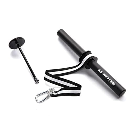 SPORTO FITNESS Wrist and Forearm Blaster,S-37 Muscle Strength Wrist Roller & Forearm Roller for Training with Soft Foam Grip Handles, Weight-Bearing Rope Training Fitness Equipment