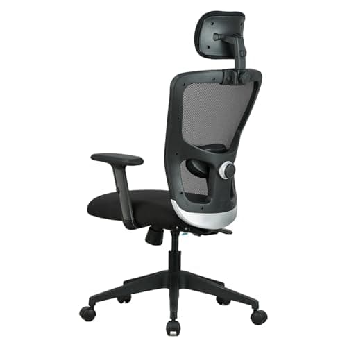 Featherlite ''Astro'' Mesh Home & Office Ergonomic Chair with, Adjustable Lumbar Support, Adjustable Armrest & DIY (High Back, Black) 6