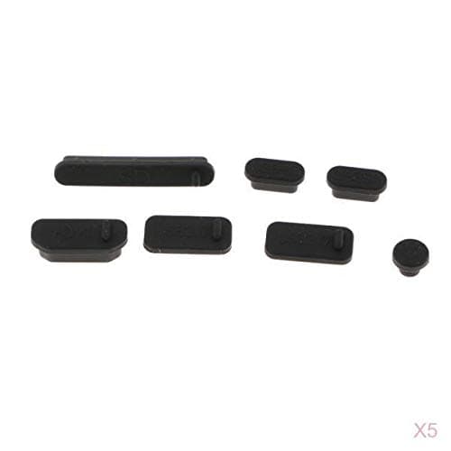 HEAVENGLOW 35Pcs USB Audio Port Dustproof Plug Cover Stopper for PC Black|Computers/Tablets & Networking|Laptop & Desktop Accessories|Keyboard Protectors|Package Includes:5Pcs SD Plug