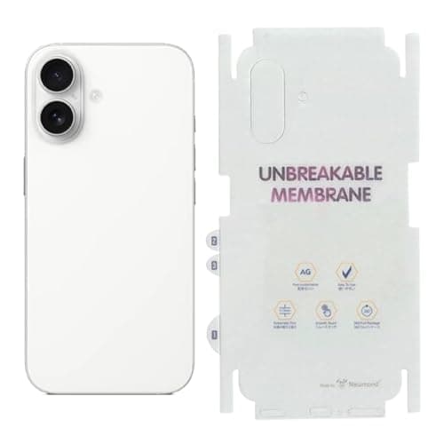 JGD PRODUCTS Matte Finish Full Body Cover Back Protector Compatible with iPhone 16 Plus | Unbreakable Membrane Scratch Guard Full Fit Protective, Case Friendly, (Back & Side) (Pack of 1)