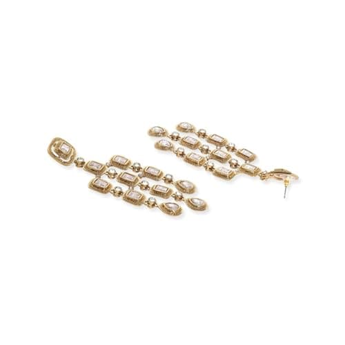 Rubans Earrings Zircon Stud Stylish Traditional Women Wedding Fashion Gift for Women & Girls 4