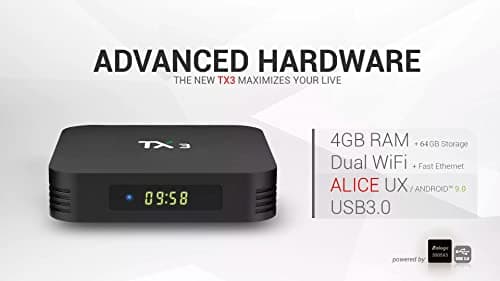 QIWA® 8K AMLOGIC S905X3 64 Bit Quad Core ARM Cortex A55 CPU Android Mini PC Box with Android 9, 4GB RAM, 64GB ROM, Dual WiFi 2.4/5 Ghz, BT5 2
