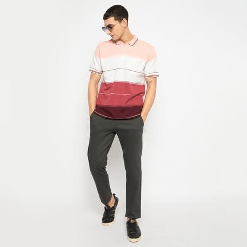 Duke Urban Men Cotton Chinos Trousers (SDT4595_D.Grey_38) 2