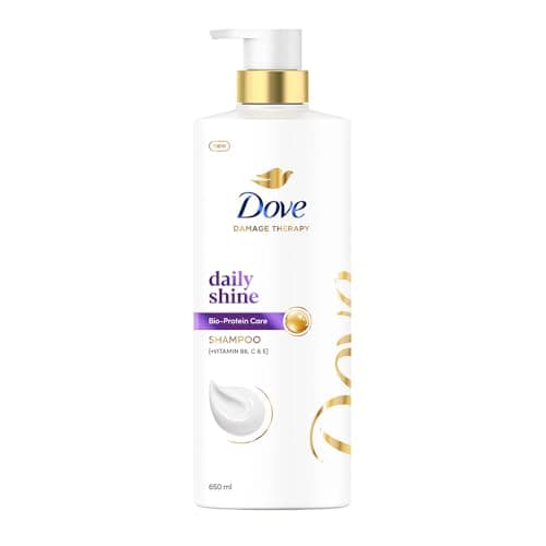 Dove Daily Shine Shampoo 650 ml|| For Damaged or Frizzy Hair|| Makes Hair Soft|| Shiny And Smooth - Mild Daily Shampoo for Men & Women