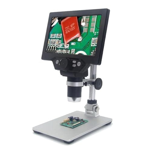 SCHOFIC G1200 12MP Digital Microscope 1-1200X Continuous Zoom Magnifier Optical Instruments 7" HD