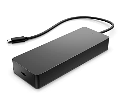 HP Universal USB-C Multi-Port Docking Station Equipped with USB-C, USB-A, RJ45 Ethernet Port, HDMI, Display Port Support Upto Two 4K Displays 4