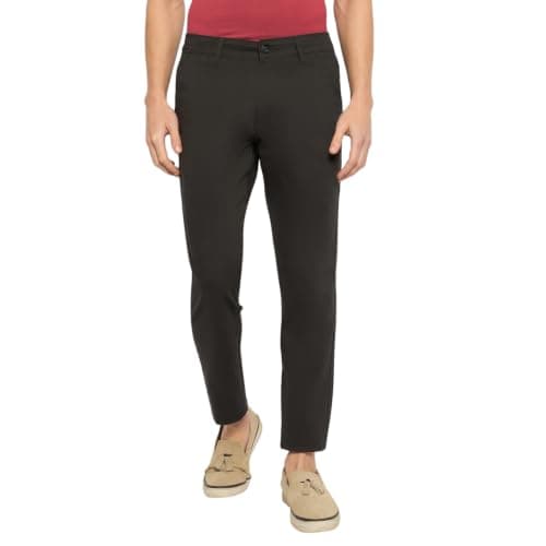 Duke Urban Men Cotton Chinos Trousers (SDT4621_D.Grey_38)