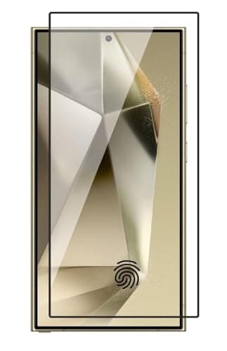 JGD PRODUCTS 100% Fingerprint Unlock Military-Grade Gorilla Tempered Glass for Samsung Galaxy S24 Ultra 5G with Edge to Edge Coverage - Case Friendly, Anti-scratch and Bubble free With installation ki