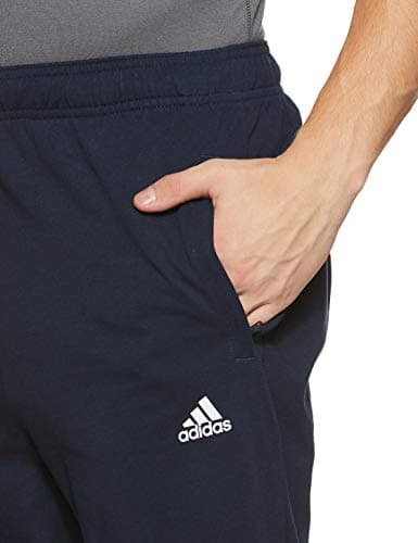 Adidas Mediumen Cotton ESS T SJ Pant, Training Track Pant, Conavy/White, 2X-Large 4