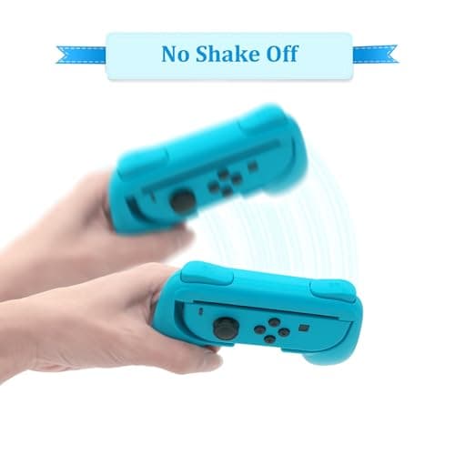 OIVO INDIA X DOBE Nintendo Switch More Comfortable Joy-Con Controller Grips For Nintendo Switch TWIN PACK (Red and Blue) 6