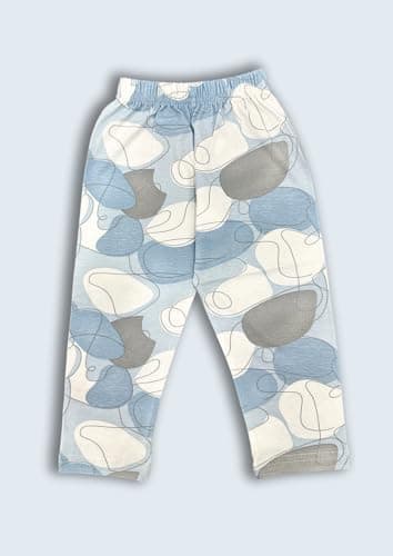 3BROS Kids Cotton Printed Night Suit with Full Sleeves Top and Pajama Set for Baby Boys & Girls Sleepwear & Home Wear (12–18 Months, White) Pack of 1 3