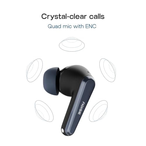 Noise Buds VS601 Wireless Earbuds, Bluetooth Earbuds with 50H Playtime, Quad Mic ENC for Clear Calls, 10mm Drivers, Dual Device Pairing, Transparent Case Design, Deep Bass, BT v5.3 (Copper Brown) 5