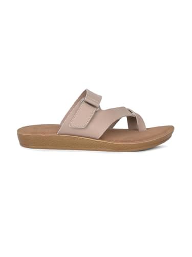 Bata Women's Casual Toe Ring Slipper - Beige - (UK- 6) 2