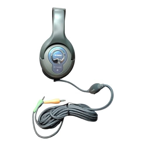 Wyuwing ovann stereo headphones Wired On Ear Headphone with 3.5mm stereo Jack, Built-in Microphone for Calling and PC, 2.5 Meter Cable, Soft Ear Cushion and Lightweight Design (Black) OV.680MW 2