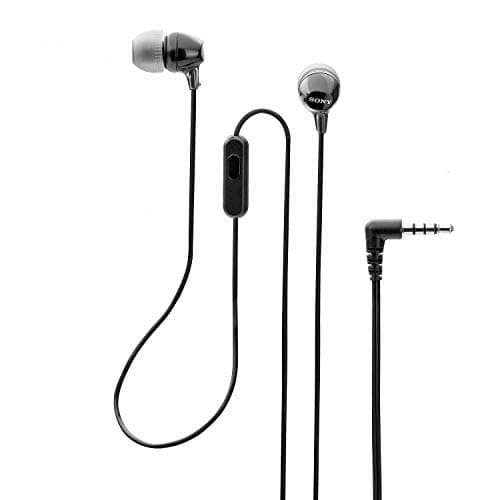Sony MDR-EX14AP Wired in Ear Headphone with Mic (Black) 4