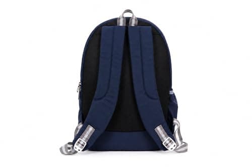 LUI ELLE Backpack for Men, Women & Students | 12x18x6 Inch Polyester Casual Backpack | Lightweight Durable Travel, College & Office Bag | Blue 2