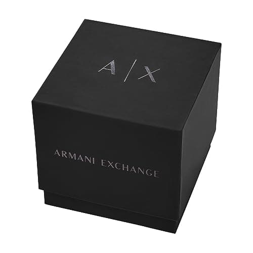 Armani Exchange Stainless Steel Analog Black Dial Men's Watch-Ax2458, Band Color:Gray 6