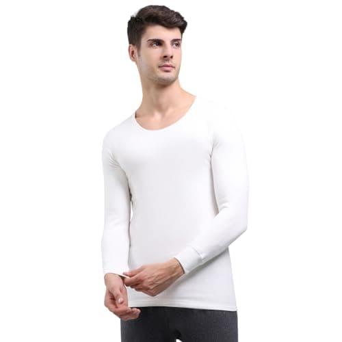 Monte Carlo Men Regular Fit Solid Printed Round Neck Pull On Full Sleeve Winter Men Thermal Vest