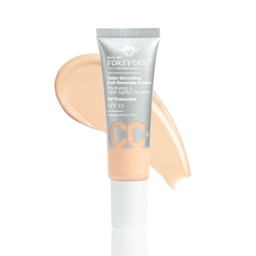 Daily Life Forever52 Color Correcting Full Coverage CC Cream for Normal Skin | Conceals Dark Spots and Blemishes (Blonde - 001)