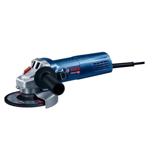 Bosch GWS 900-100 Angle Grinder with 900W Motor, 100mm Disc, M10 Thread, 2-Way Switch & Restart Protection for Heavy Duty Use, Includes Wrench & Box, 6 Months Warranty
