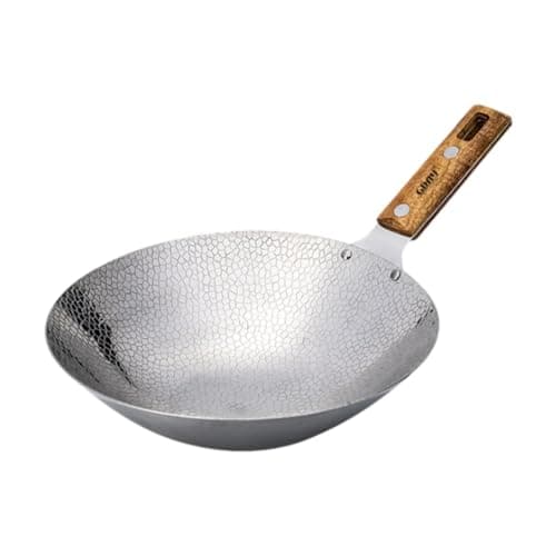 TRENDYNEST Traditional Wok Pan Practical Anti Scalding Handle Home Use Kitchen Cookware 22cm