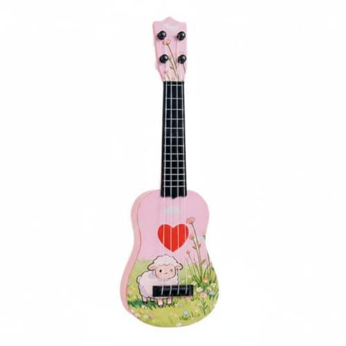 UJEAVETTE 42 Cm Ukulele Toy Playable Children's Ukulele Beginner Friendly Mini Guitar for Beginners, Playtime, Pattern 1