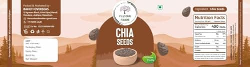 Flavour Foodie Premium Grade AA+ Chia Seeds 1KG | Natural Hydrator for Summers | High Protein & High Fibre Seeds for Eating | Resealable Jar Pack | Superfood for Smoothies, Salads & Baking 4