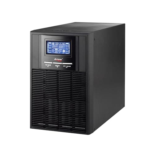 Arrow Powertech | 1000VA 800W | Online UPS for PC Desktop, WiFi Router, CCTV, Set Top Box | Microprocessor Controlled | AVR | LCD Display | Battery Backup for Home & Office Use