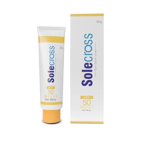 KDIT Sole-Cross Sun Block Lotion, SPF 50, PA++++, Non Sticky, Broad Spectrum UVA and UVB Protection, 50g