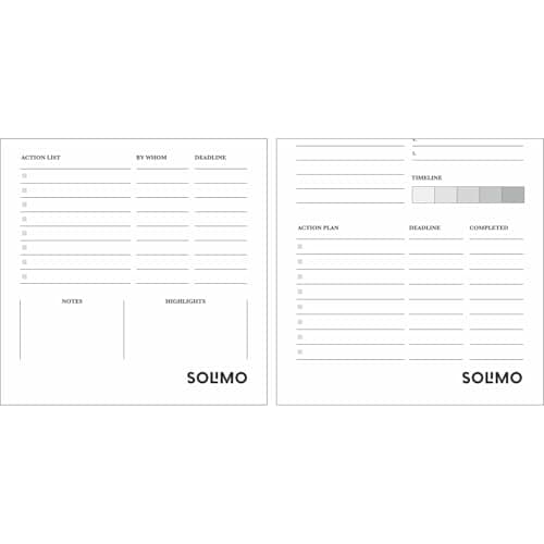 Amazon Brand - Solimo Desk Notepad, To Do List Planner, 50 Tear Off Sheets for Grocery, Shopping, Reminder, Checklist Set of 2 2