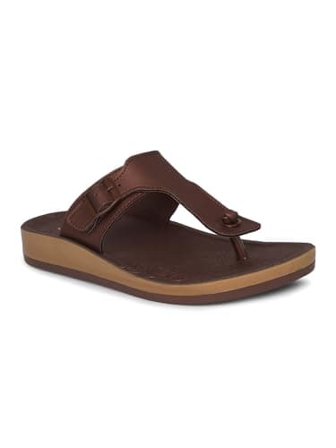 Bata Women's Casual Thong Slipper - Brown - (UK- 6)