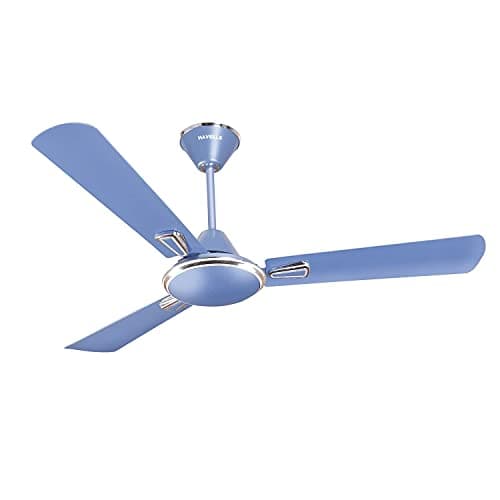 Havells 1200mm Festiva ES Ceiling Fan| Premium Finish| Energy Saving| Designer Fan for Home Decor| Elegant Looks| 230 m³/min Air Delivery| Hi-Speed Low Noise| 100% Copper Motor (Pack of 1, Ocean Blue)