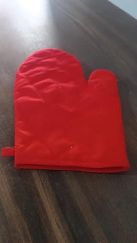 Premium Cotton Heat Resistant Oven Gloves for Kitchen Baking, Cooking & BBQ | Quilted Insulated Oven Mitt | High Temperature Protection 5