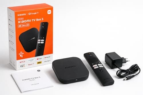 TV Box S (3rd Gen) 4K UHD Streaming Media Player Compatible with Google TV, Wi-Fi 6, Dolby Vision, Dolby Atmos, DTS:X, 2GB RAM, 32GB Storage, Voice Remote