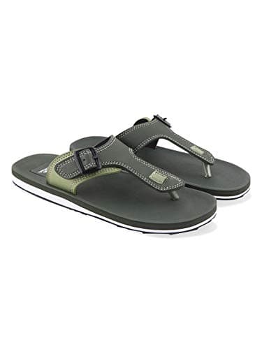 Adda Men's Olive Green Flip-Flops - 7 UK 2