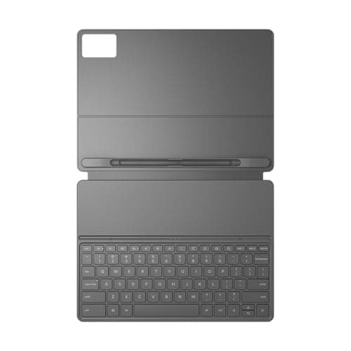 Lenovo Folio Keyboard for Idea Tab Plus, Magnetic Tablet Keyboard Case with Pogo Pin Connection & Built in Pen Holder, Slim Lightweight PU Leather Cover, Luna Grey