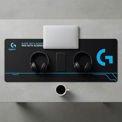 BYTNXUS Science Series (700x300mm) Extended Gaming Mouse Pad - 2mm Ultra-Slim Sleek Desk Mat | Science of Gaming Esports Aesthetic | Waterproof Micro-Weave & Anti-Fray Stitched Edges 5