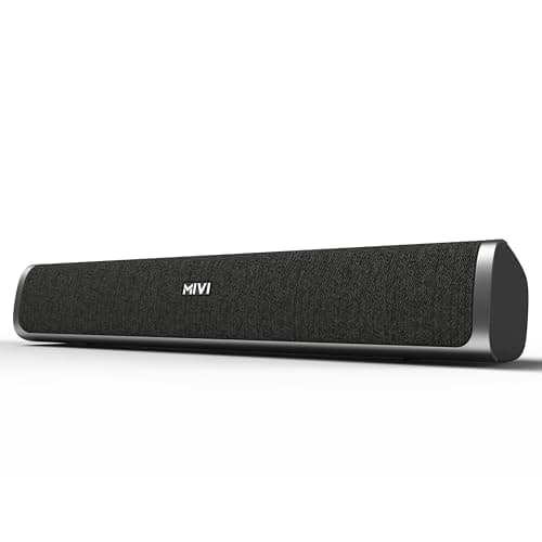 Mivi Fort S24 Bluetooth Speaker Soundbar with 24W Powerful Sound, 2.0 Channel Speaker, Multiple Connectivity Modes, Portable Speaker, Made in India Soundbar