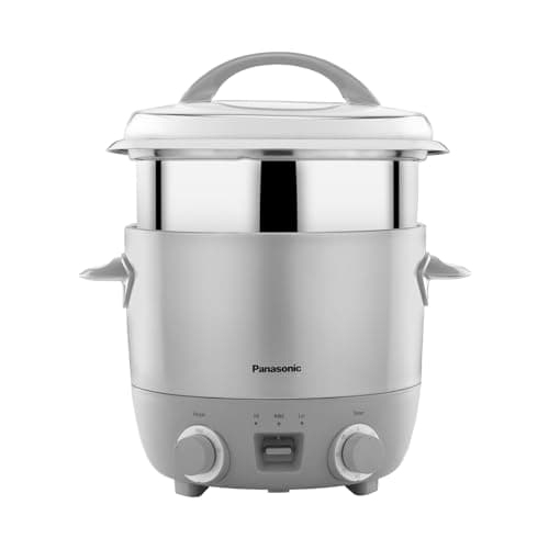 Panasonic SR-ETC(18) SB I New Launch Timer Cooker With Temprature Control| 1.8 Litres Capacity |Cooks upto 1 Kg Raw Rice | Stainless Steel Cooking Pan , SS Lid & Cooking Pan I With Keep Warm Function 