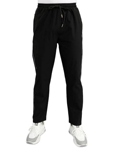 Monte Carlo Mens Regular Fit Solid Lower | Comfortable Stretchable Sports Lower for Men | Casual Gym Wear Jogger Black XL