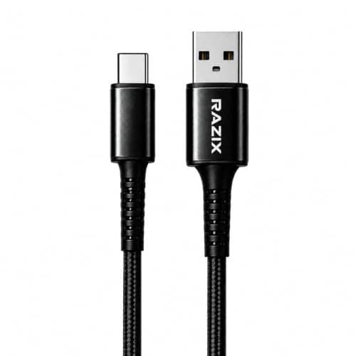 Razix LINK X 60W USB-A to Type-C Fast Charging Cable (1m, Black)