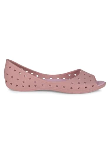 Bata Hearts Peeptoe Women's Peach Ballerina - 5 UK (5525515) 2